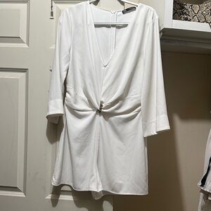 Zara Cream Long Sleeve Romper